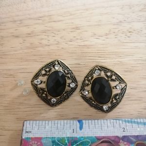 Vintage Black Earrings